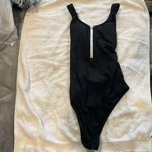 Black One piece Swim Suit with cups